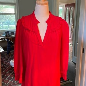 ba&sh Thalgo ruffle yoke blouse